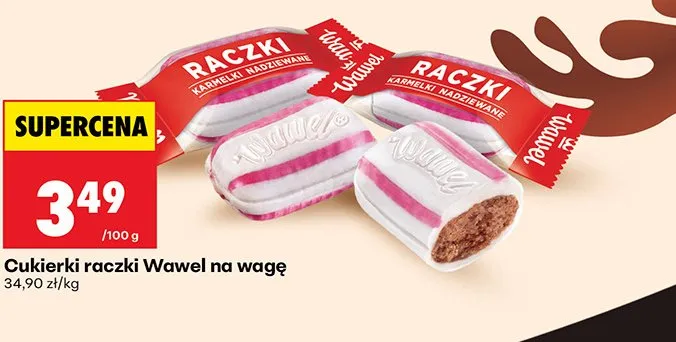 Cukierki Raczki Wawel na wagę promocja w Biedronka