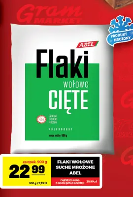 Flaki wołowe suche mrożone Abel promocja w Gram Market