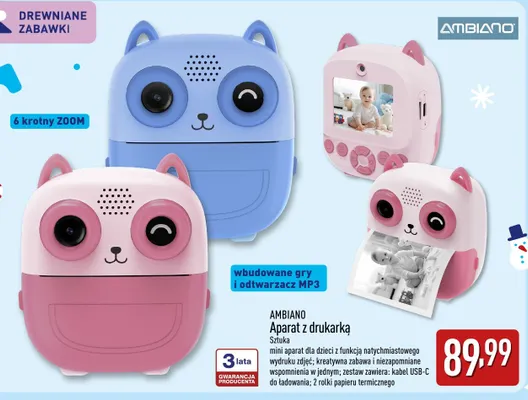Aparat z drukarką Ambiano promocja w Aldi
