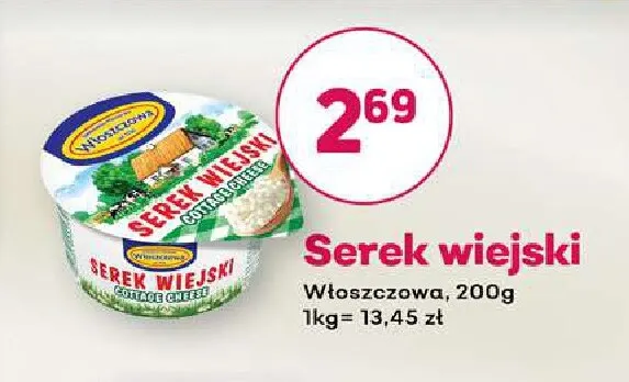 Serek wiejski Włoszczowa promocja w Bliski