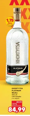 Wódka Khortytsa Platinum promocja w Kaufland