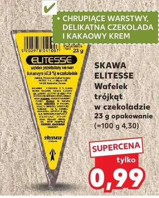 Wafelek trójkąt w czekoladzie promocja w Kaufland