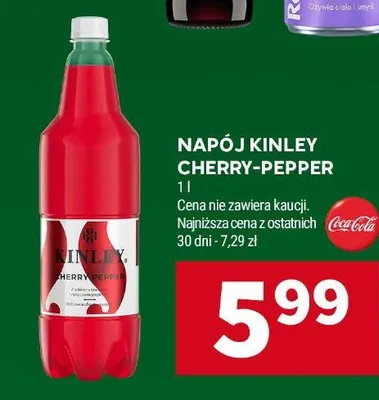 Napój Kinley Cherry-Pepper promocja w Stokrotka