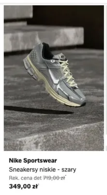 Buty sportowe sneakersy niskie Nike Sportswear szare promocja w Lounge by Zalando