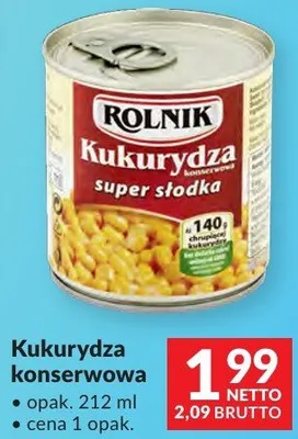 Kukurydza konserwowa promocja w Makro