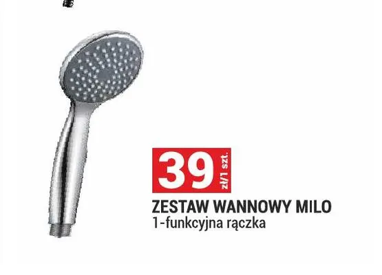 Zestaw wannowy Milo 1-funkcyjna rączka promocja w Merkury Market