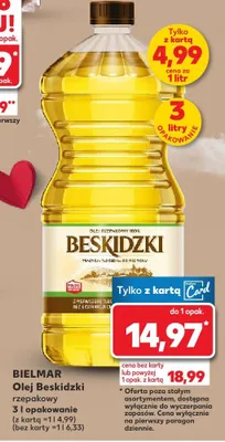 Olej Beskidzki rzepakowy promocja w Kaufland