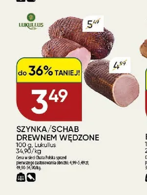 Szynka drewnem wędzona Lukullus promocja w Chata Polska