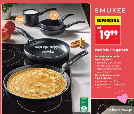 Patelnia śr. 16 cm promocja w Biedronka
