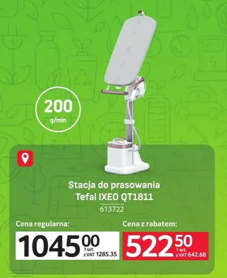 Stacja do prasowania Tefal Ixeo QT1811 promocja w Selgros