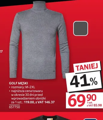 Golf męski promocja w Selgros