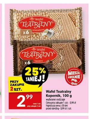 Wafel Teatralny Kopernik śmietankowy promocja w Twój Market