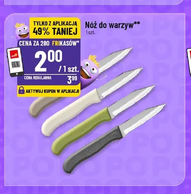 Nóż do warzyw promocja w POLOmarket