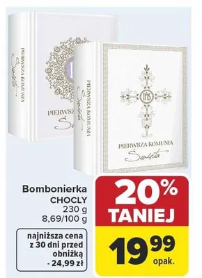 Bombonierka Chocly Pierwsza Komunia Święta promocja w Carrefour Market