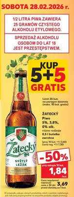 Piwo światły lężak różne rodzaje 0,5l butelka zwrotna promocja w Kaufland