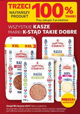 Kasza wszystkie rodzaje promocja w Kaufland