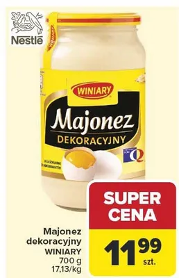 Majonez dekoracyjny Winiary promocja w Carrefour