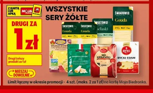 Sery Żółte promocja w Biedronka