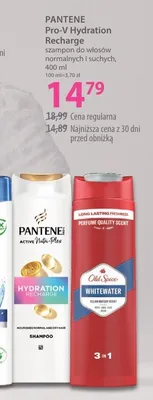 Szampon do włosów normalnych i suchych PANTENE Pro-V Hydration Recharge promocja w Hebe