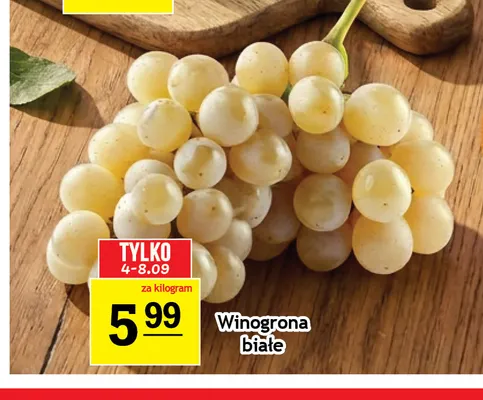 Winogrona białe promocja w Gram Market