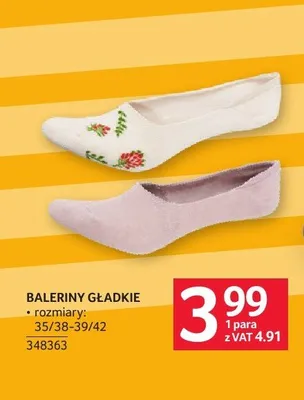 Baleriny gładkie promocja w Selgros