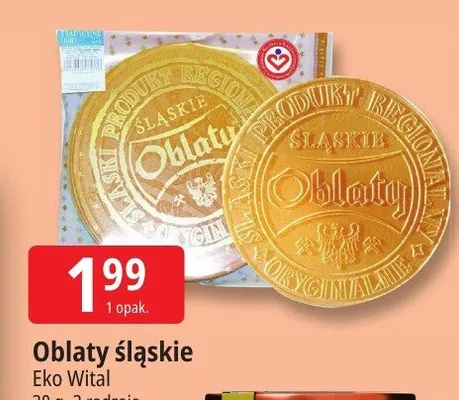 Oblaty śląskie Eko Wital promocja w Leclerc