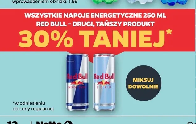 Napój energetyczny Red Bull Energy Drink promocja w Netto