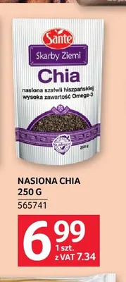Nasiona chia Skarby Ziemi Sante promocja w Selgros