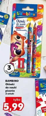 Ołówki do nauki pisania Bambino 2 sztuki promocja w Kaufland