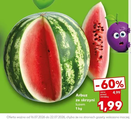 Arbuz ze skrzyni luzem promocja w Kaufland