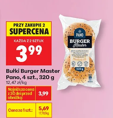 Bułki burger promocja w Biedronka