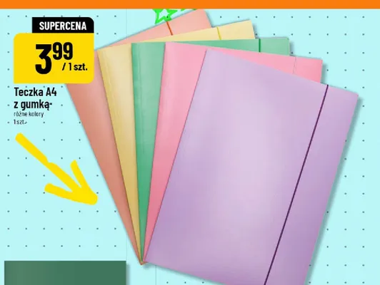 Teczka A4 z gumką promocja w POLOmarket
