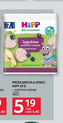 Przekąski dla dzieci HiPP promocja w Selgros