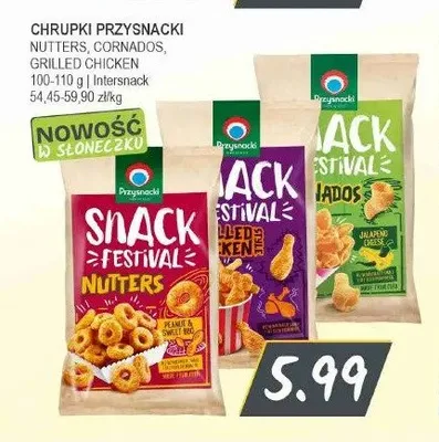 Chrupki Przysnacki Snack Festival Cornados Jalapeno Cheese promocja w Słoneczko