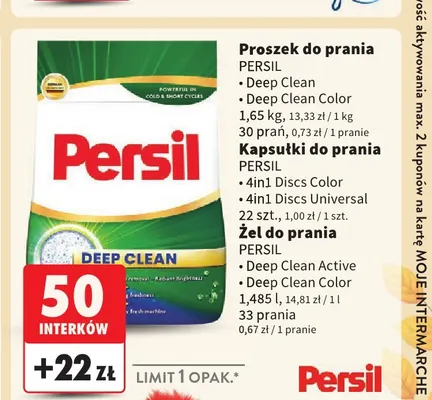 Żel do prania Deep Clean Color Persil promocja w Intermarche