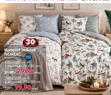 Komplet pościeli Nordic 160x200 cm + 2 poszewki 70x80 promocja w Salony Agata
