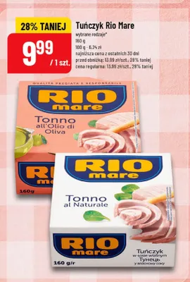 Tuńczyk Rio Mare w sosie własnym promocja w POLOmarket