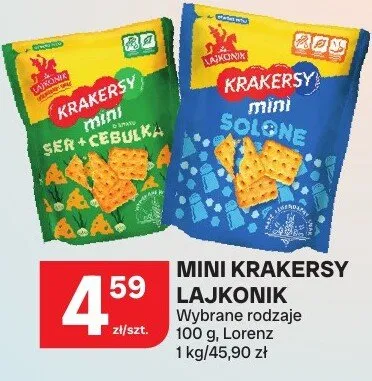 Mini krakersy Lajkonik promocja w Chorten