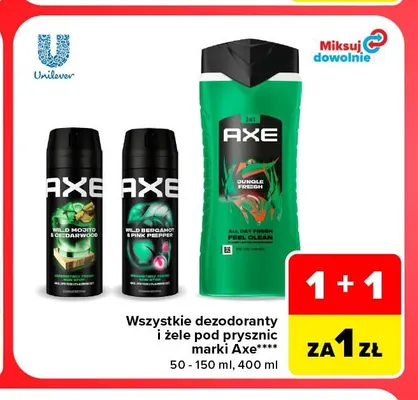 Dezodorant Axe Wild Mojito & Cedarwood promocja w Carrefour