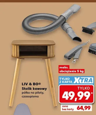 Stolik kawowy LIV & BO półka na piloty, czasopisma maks. obciążenie 5kg promocja w Kaufland