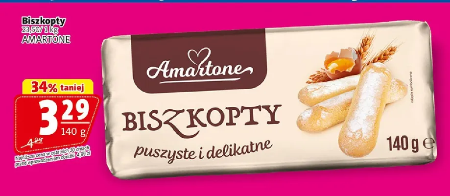 Biszkopty Amartone promocja w Prim Market