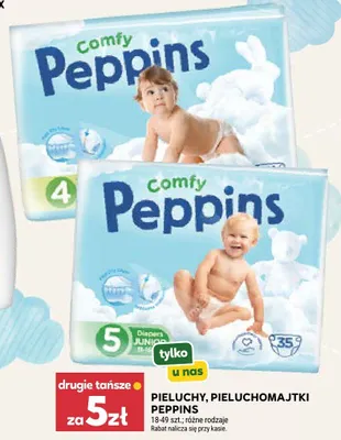 Pieluchy Comfy Peppins 4 promocja w Stokrotka