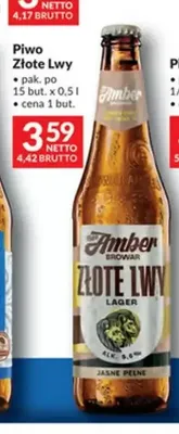 Piwo Amber Złote Lwy promocja w Makro