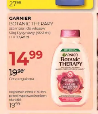 Szampon do włosów Olej rycynowy Garnier Botanic Therapy promocja w Drogerie Jawa