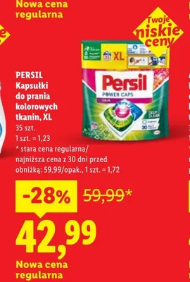 Kapsułki do prania Persil XL promocja w Lidl