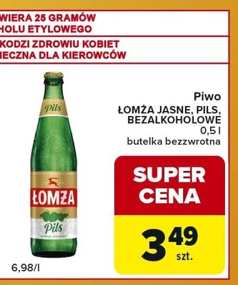 Piwo Łomża promocja w Carrefour Express