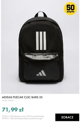 Plecak Adidas CLSC BARS 3S promocja w 50 style