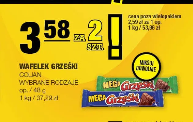 Wafelek Grześki promocja w SPAR