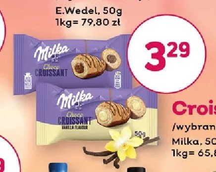 Croissant Milka Vanilla promocja w Bliski