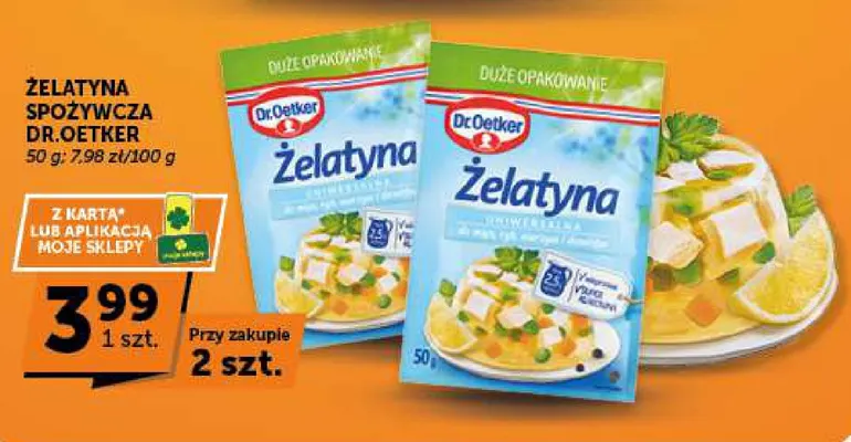 Żelatyna spożywcza Dr. Oetker promocja w Groszek